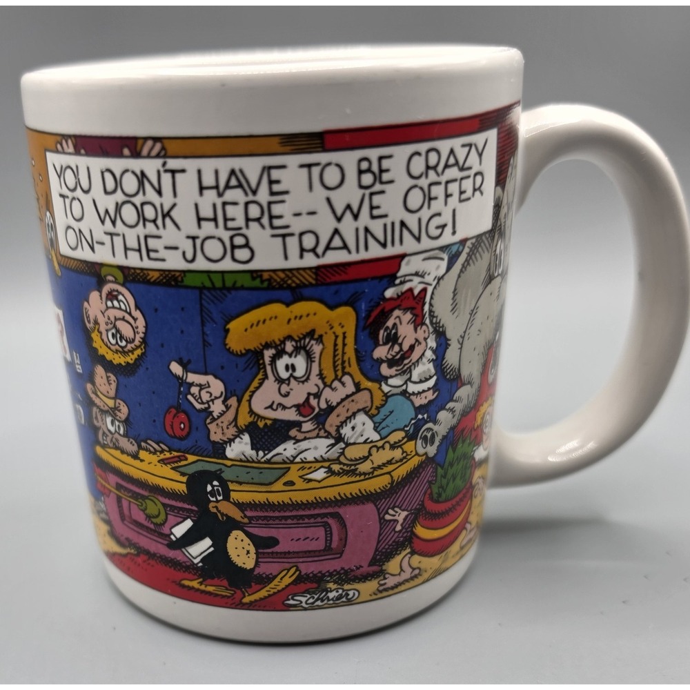 Vintage 1988 American Greetings Crazy Work Office Humor Mug 40158 Stoneware